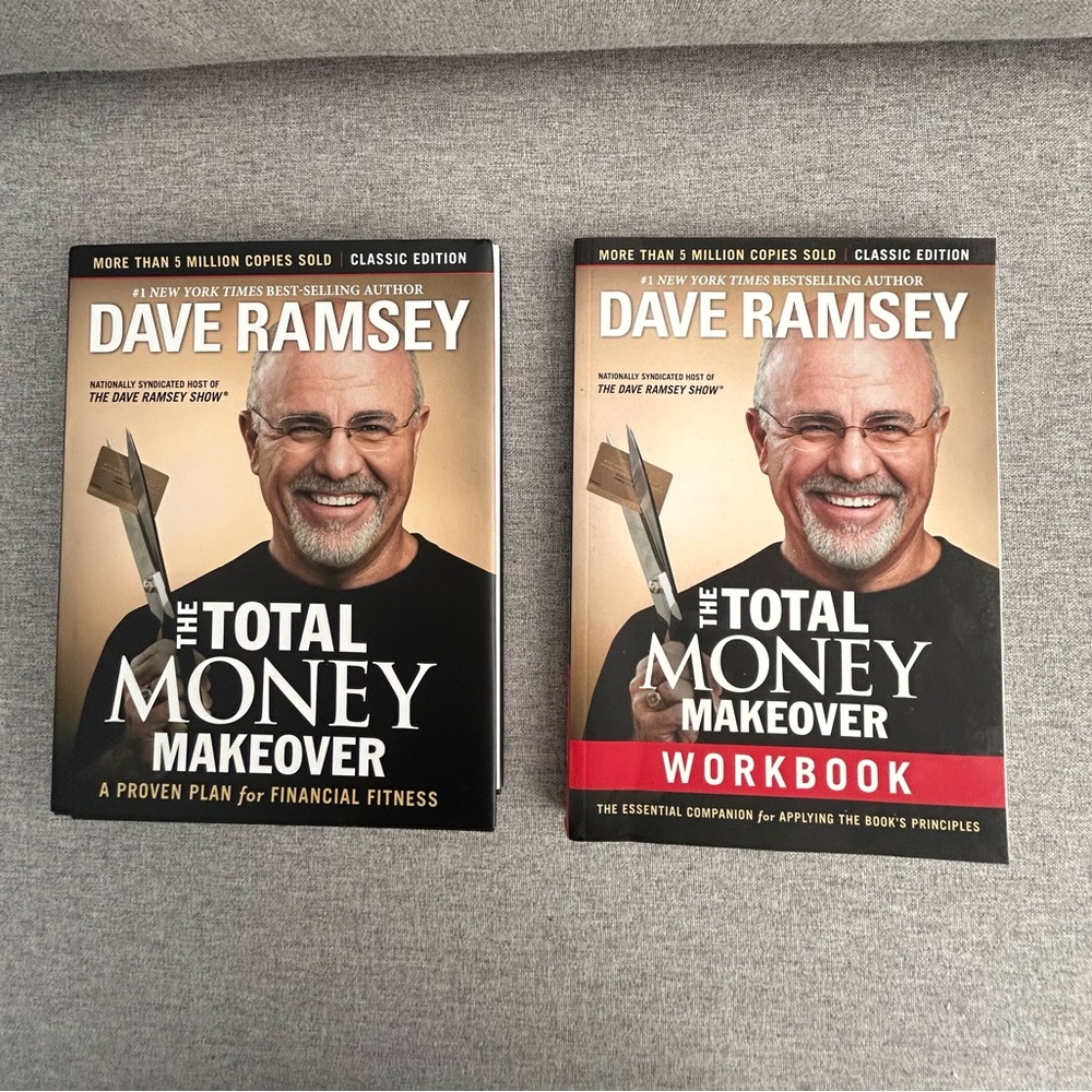 Dave Ramsey The Total Money Makeover Book & Workbook - Black and Tan Covers